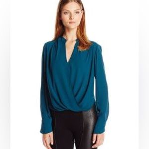 BCBG MaxAzria Tunic Blouse - Teal Blue - Size XXS fits 0-2